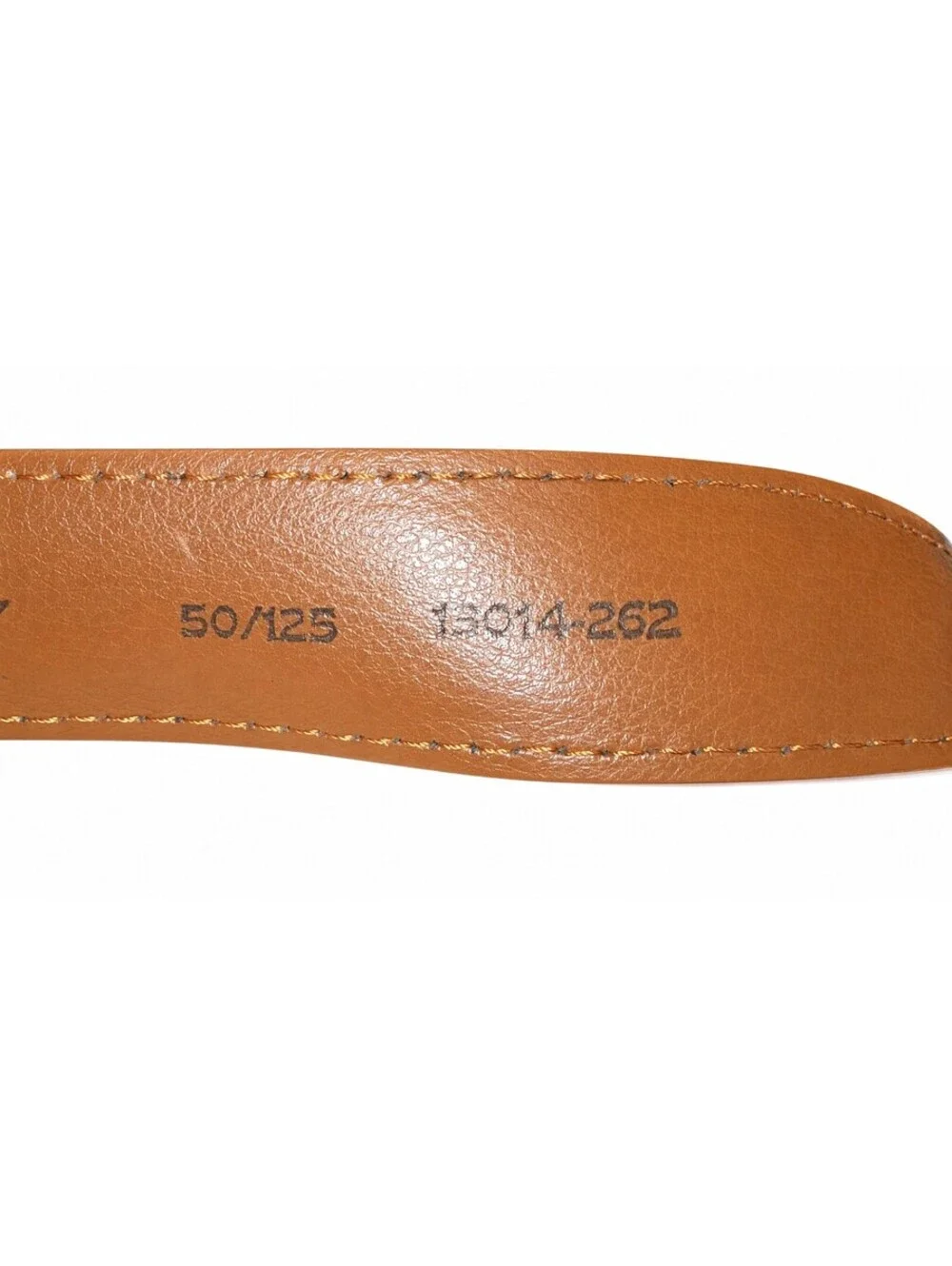 Joseph Abboud Belt 50 Brown Genuine Leather Dress Belt Made in Italy